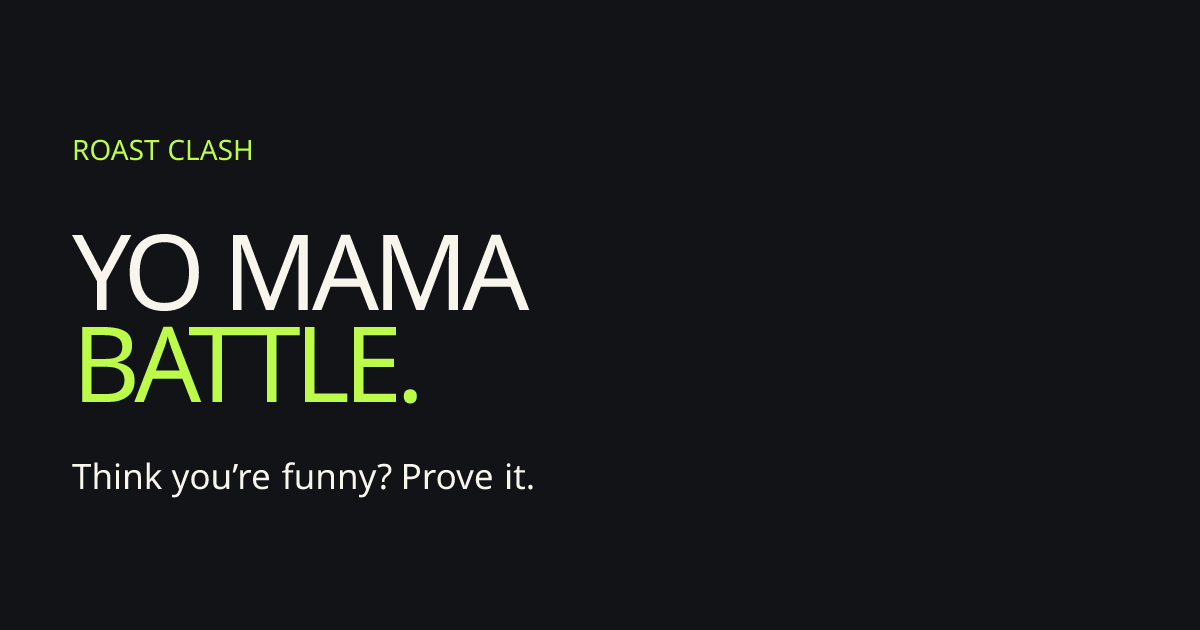 I built a free 3-round Yo Mama battle where you roast an AI opponent - would love some your honest f